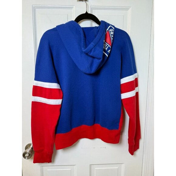 NHL New York Rangers Red Pullover Hoodie with Rangers Logo on Hood Womens M - Picture 5 of 13